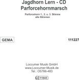 Parforcehornmarsch  Jagdhorn Lern CD
